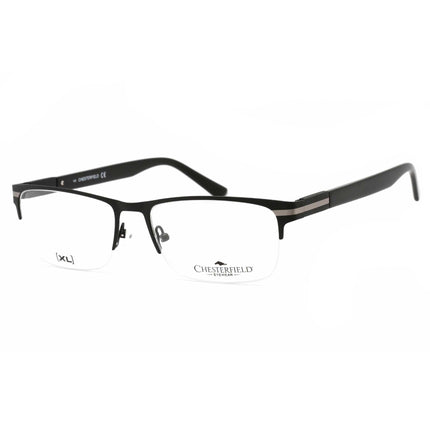 Chesterfield Men's Eyeglasses - Matte Black Half Rim Rectangular Frame | 62XL 0003 00 ,