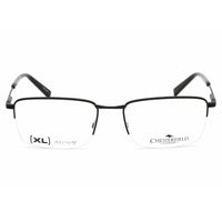 Chesterfield Men's Eyeglasses - Matte Black Metal Half Rim, 55 mm | CH 81XL 0003 00 ,