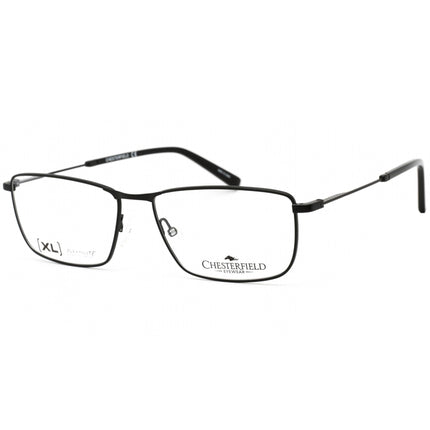 Chesterfield Men's Eyeglasses - Matte Black Rectangular Metal Frame | CH 80XL 0003 ,