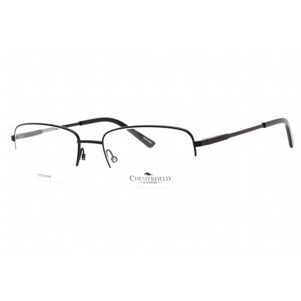 Chesterfield Men's Eyeglasses - Matte Black Rectangular Metal Frame | CH 891/T 0003 00 ,