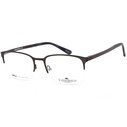 Chesterfield Men's Eyeglasses - Matte Grey Square Shaped Metal Frame | CH 86XL 0FRE 00 ,