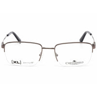 Chesterfield Men's Eyeglasses - Silver Rectangular Half Rim, 54 mm | CH 96XL 0YB7 00 ,