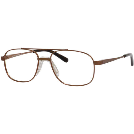 Chesterfield Unisex Eyeglasses - Brown Aviator Shape Frame Demo Lens | CH 868/T 0EU8 ,