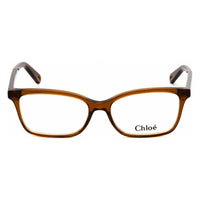 Chloe Women's Eyeglasses - Brown Rectangular Plastic Frame Clear Lens | CE2742 210 ,