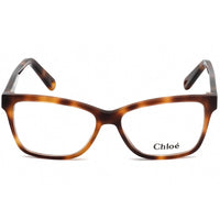 Chloe Women's Eyeglasses - Clear Lens Full Rim Havana Rectangular Frame | CE2747 218 ,