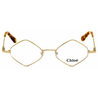 Chloe Women's Eyeglasses - Medium Gold Metal Diamond Frame Clear Lens | CE2158 906 ,