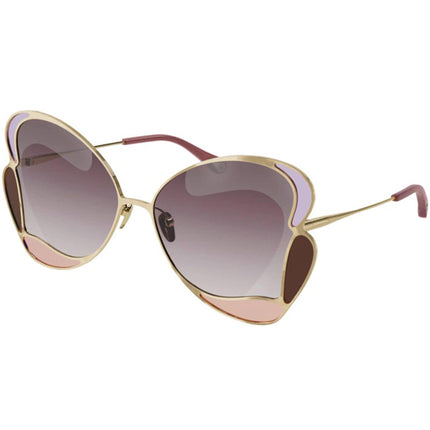 Chloe Women's Sunglasses - Butterfly Frame Purple Gradient Lens | CH0048S-30011230004 ,