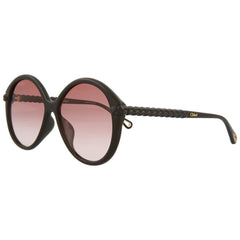 Chloe Women's Sunglasses - Dark Brown Plastic Round Frame | CH0002SA-30009920001