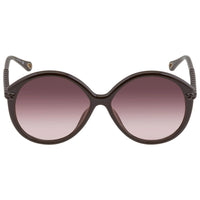 Chloe Women's Sunglasses - Dark Brown Plastic Round Frame | CH0002SA-30009920001 ,