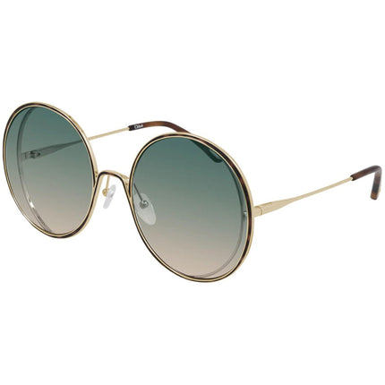 Chloe Women's Sunglasses - Full Rim Frame Green Gradient Lens | CH0037S-30009777004 ,