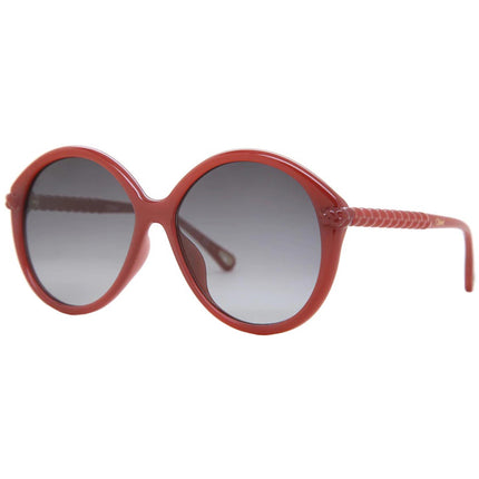Chloe Women's Sunglasses - Grey Round Lens Orange Plastic Frame | CH0002SA-30009920004 ,
