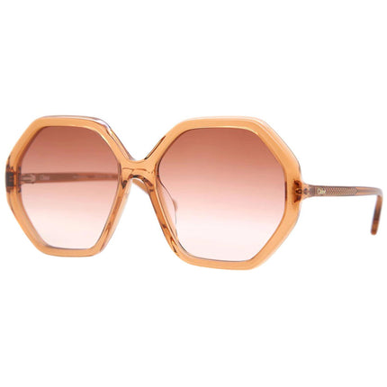 Chloe Women's Sunglasses - Orange Lens Acetate Square Frame | CH0008SA-30009905001 ,