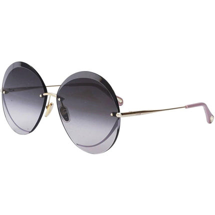 Chloe Women's Sunglasses - Shiny Gold Frame Grey Gradient Lens | CH0063S-30011429001 ,