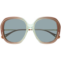 Chloe Women's Sunglasses - Shiny Rust Brown Plastic Frame | CH0078SA-30011531003 ,
