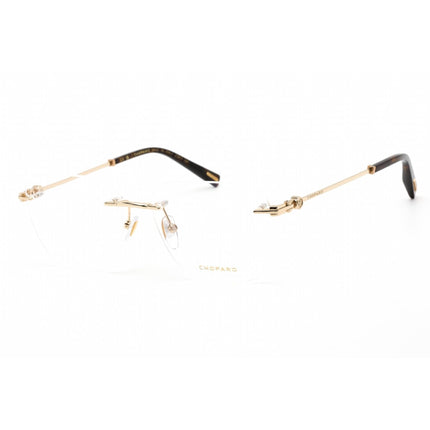 Chopard Men's Eyeglasses - Rimless Shiny Total Rose Gold Rectangular | VCHG40 0300 ,