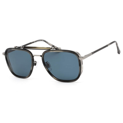Chopard Men's Sunglasses - Shiny Striped Grey Havana and Silver Frame SCHF25 3AMP ,