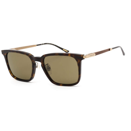 Chopard Unisex Sunglasses - Mud Green Lens Shiny Dark Havana Rectangular SCH339 722P ,