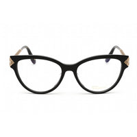 Chopard Women's Eyeglasses - Clear Demo Lens Black/Gold Plastic Frame | VCH332S 0700 ,