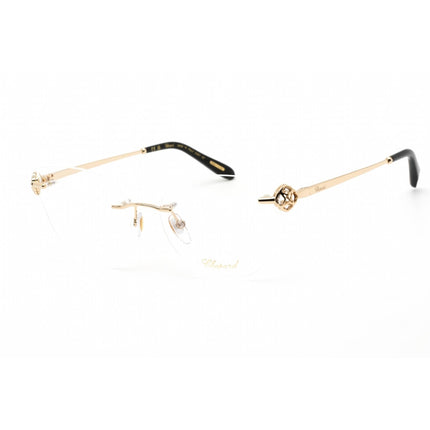 Chopard Women's Eyeglasses - Clear Demo Lens Shiny Rose Gold/Black | VCHF87S 300K ,