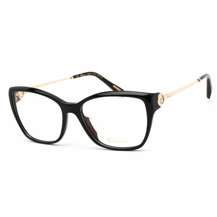 Chopard Women's Eyeglasses - Full Rim Shiny Black/Gold Cat Eye Frame | VCH322S 0700 ,