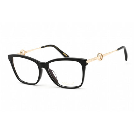 Chopard Women's Eyeglasses - Shiny Black/Gold Cat Eye Plastic Frame | VCH318S 0700 ,