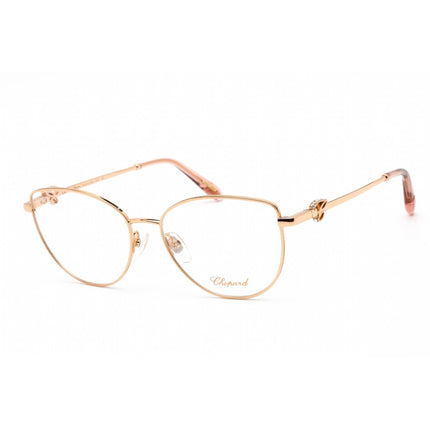 Chopard Women's Eyeglasses - Shiny Copper Gold Metal Cat Eye Frame | VCHF51S 08FC ,