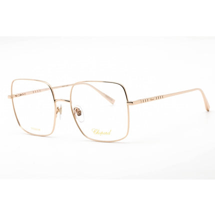 Chopard Women's Eyeglasses - Shiny Rose Gold Metal Rectangular Frame | VCHF49M 0300 ,