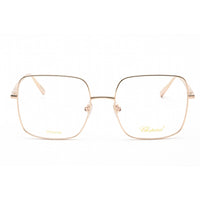 Chopard Women's Eyeglasses - Shiny Rose Gold Metal Rectangular Frame | VCHF49M 0300 ,