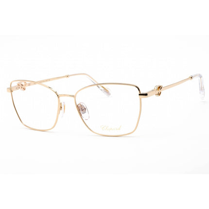 Chopard Women's Eyeglasses - Shiny Rose Gold Metal Rectangular Frame | VCHF50S 0300 ,