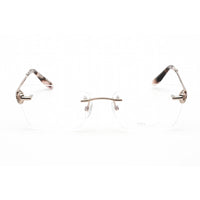 Chopard Women's Eyeglasses - Shiny Rose Gold Rectangular Metal Frame | VCHF86S 0A39 ,