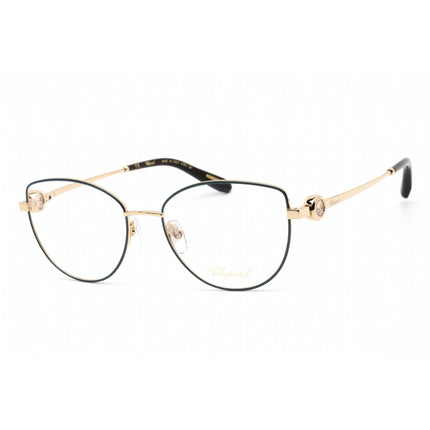 Chopard Women's Eyeglasses - Shiny Rose Gold with Blue Parts Frame | VCHG02S 0354 ,
