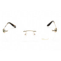 Chopard Women's Eyeglasses - Shiny Total Rose Gold/Black Metal Frame | VCHF86S 0300 ,