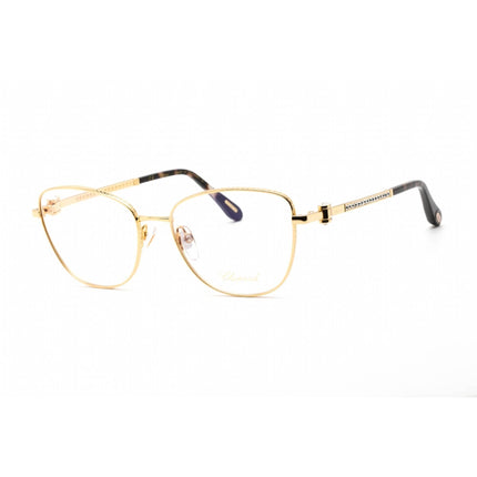 Chopard Women's Eyeglasses - Shiny Yellow Gold Metal Rectangular Frame | VCHF17S 0400 ,