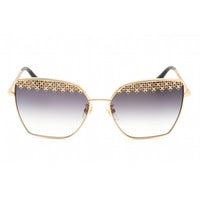 Chopard Women's Sunglasses - Full Rim Shiny Rose Gold Metal Cat Eye | SCHF76S 0300 ,