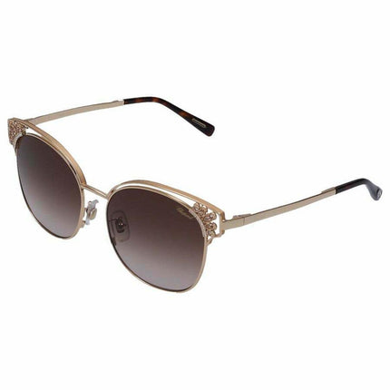Chopard Women's Sunglasses - Gold Crystal Acetate Frame | SCHC24S-0349-57-17-140 ,