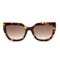 Chopard Women's Sunglasses - Gradient Lens Shiny Havana and Gold Frame SCH319M 0745 ,