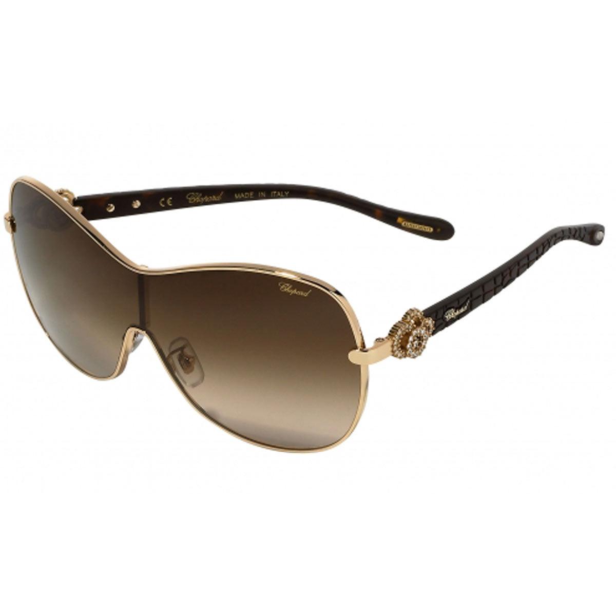 Chopard Rose Gold Metal Cat-Eye Sunglasses with Brown Gradient Lenses Chopard Women main image 3