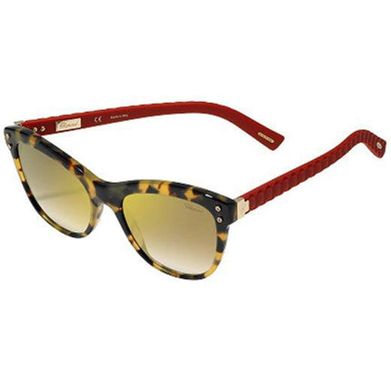 Chopard Women's Sunglasses - Tortoise Frame Gold Lens | SCH214S-777G-53-18-140 ,