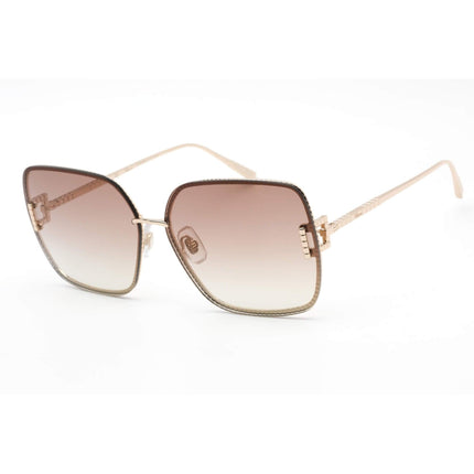 Chopard Women's Sunglasses - Total Shiny Rose Gold Butterfly Shaped Frame SCHF72M 300X ,