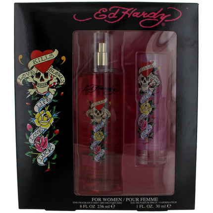 Christian Audigier Women's Gift Set - Ed Hardy Vibrant and Sexy Fragrance, 2 piece ,