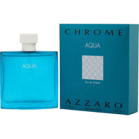 Chrome Aqua by Azzaro, 3.4 oz Eau De Toilette Spray for Men ,