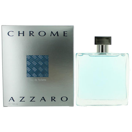 Chrome by Azzaro, 3.4 oz Eau De Toilette Spray for Men ,