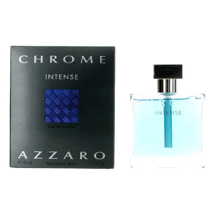 Chrome Intense by Azzaro, 1.7 oz Eau De Toilette Spray for Men ,
