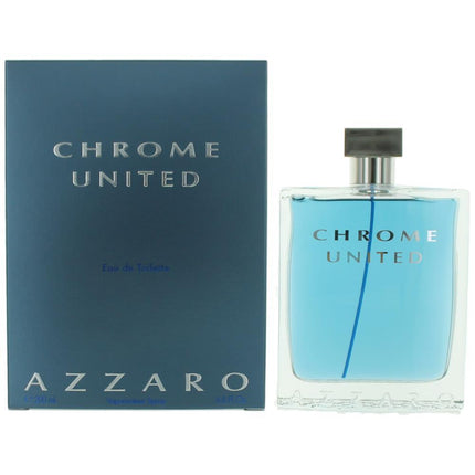 Chrome United by Azzaro, 6.7 oz Eau De Toilette Spray for Men ,