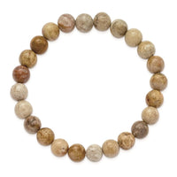 Chrysanthemum Agate Beaded Stretch Bracelet ,
