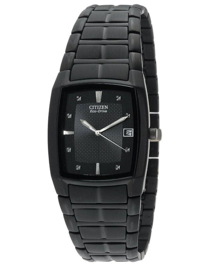 Citizen BM6555-54E Men's Black Ion Plated Eco-Drive Watch ,