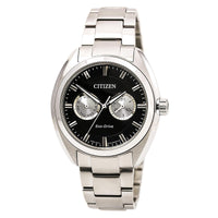 Citizen BU4010-56E Men's Paradex Black Dial Stainless Steel Bracelet Eco-Drive Watch ,
