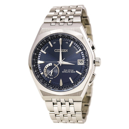 Citizen CC3020-57L Men's Satellite Wave World Time GPS Blue Dial Steel Bracelet Watch ,