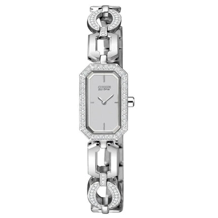 Citizen EG2760-56A Women's Silhouette Crystal Jewelry Eco-Drive Steel Watch ,