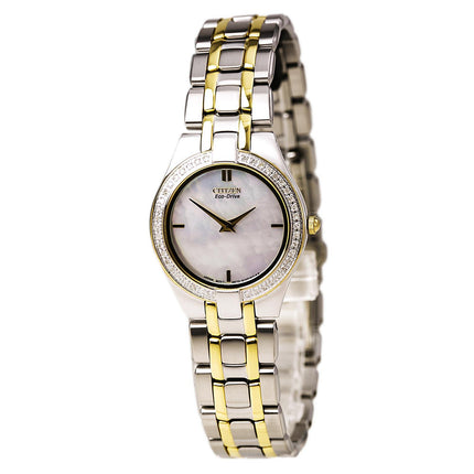 Citizen EG3154-51D Women's Eco-Drive MOP Dial Diamond Watch ,